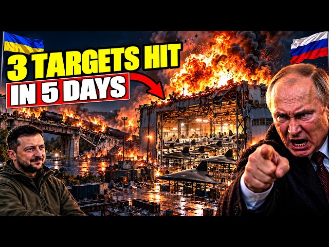 Ukraine Hits Putin's SECRET Drone Factory... Bryansk Bridge Blown, Missile Depot on FIRE