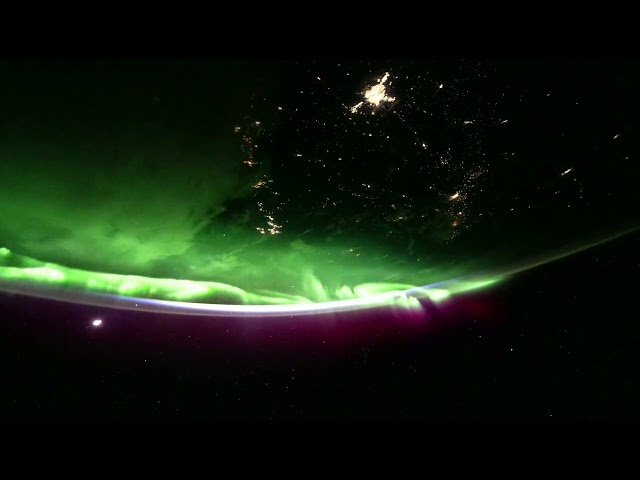 Earth at Night in 8K: Auroras and City Lights from the Space Station