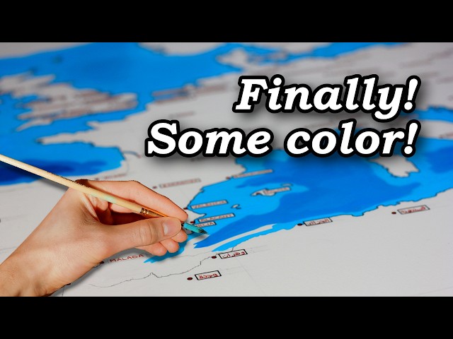 I Started Painting the Seas & Oceans of My MEGA Map!