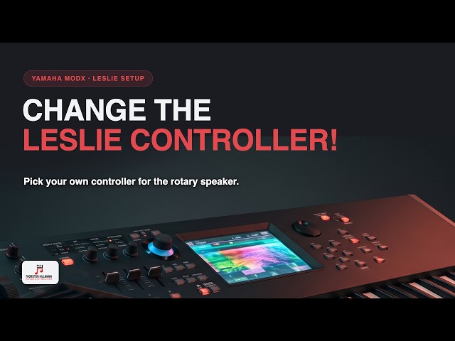 Change the leslie controller is easy on Yamaha MODX