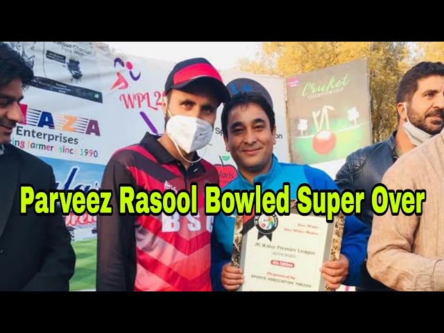 Parveez Rasool bowled super over in the semifinal match | JkSportstime