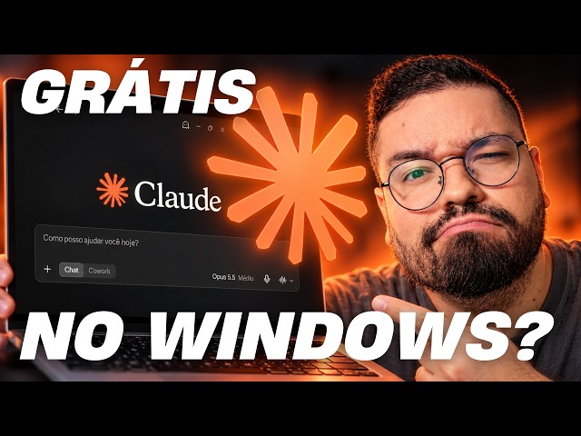 Claude Desktop com Claude Cowork e Claude Code GRÁTIS E ILIMITADO no Windows