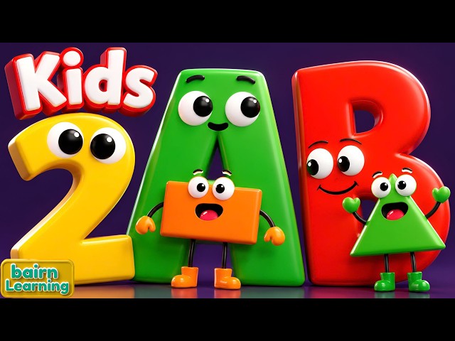 Toddler Learning Videos For 5 Year Olds | ABCs, 123s Shapes, and Nursery Rhymes