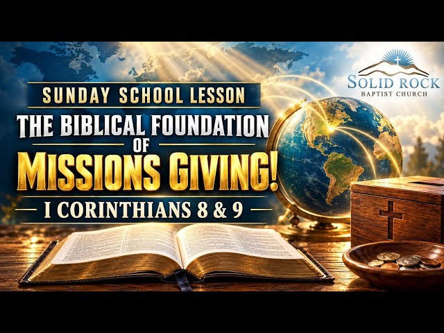 The Biblical Foundation Of Missions Giving!  Pastor James Frost