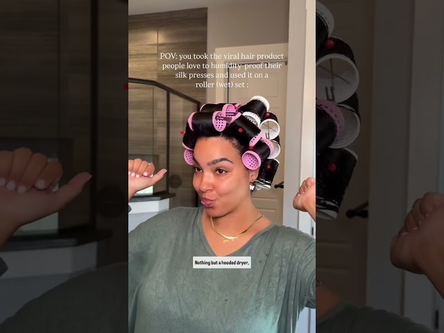 This ONE PRODUCT Did WHAT To My Hair?! #RollerSet #90sHair #HiarRollers #NaturalHair