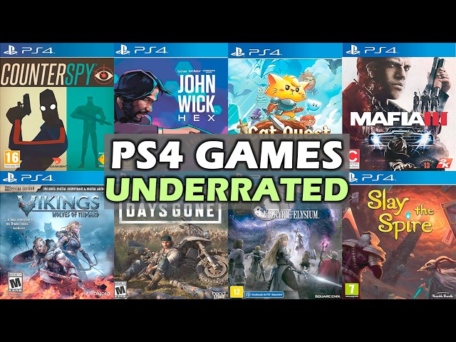 TOP 40 PS4 UNDERRATED GAMES || PS4 GAMES