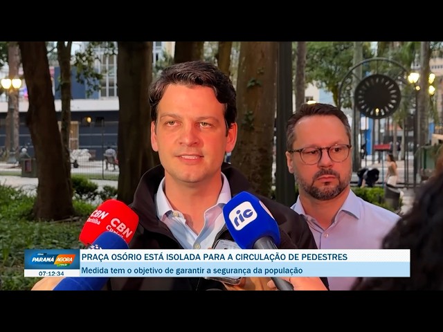 Praça Osório closed to pedestrian traffic