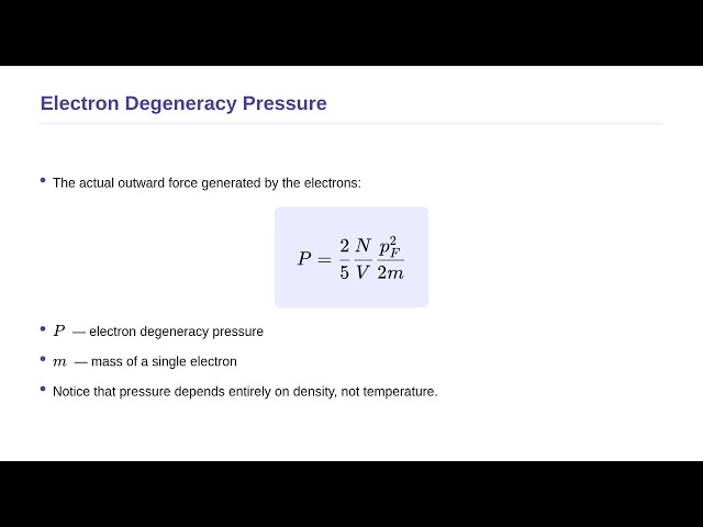 Statistical Mechanics - White Dwarf Stars