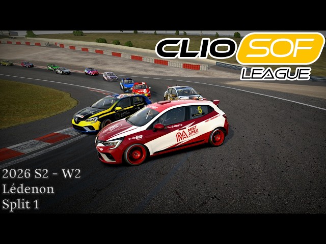 Clio Cup SoF League | S2 2026 - Week 2 | Lédenon | Split 1