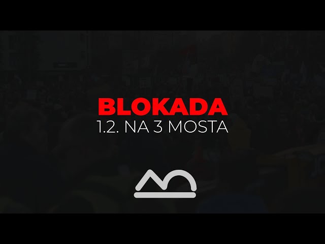 Blokada mostova u Novom Sadu 1.2.2025.