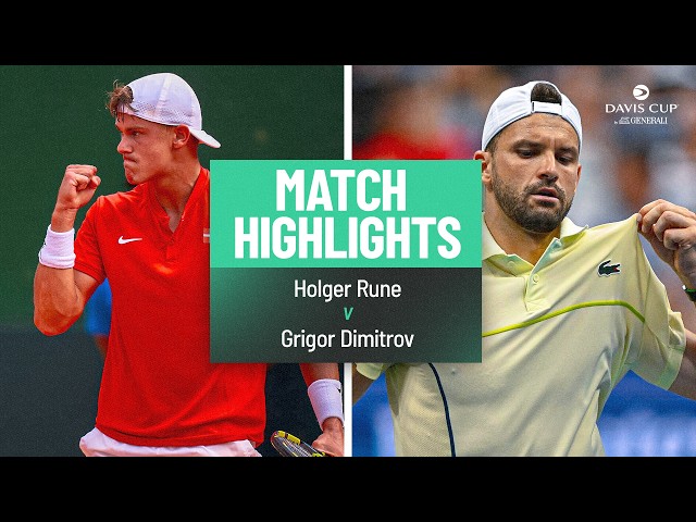 Rune IMPRESSES Again 💪 | Holger Rune vs Grigor Dimitrov | Highlights | Davis Cup World Group 1 2026