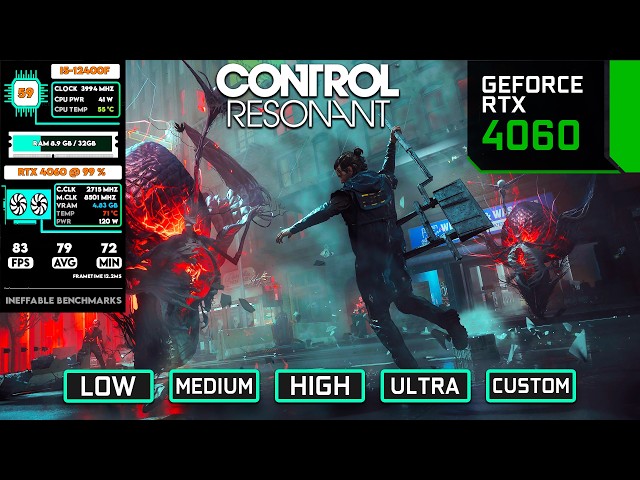 Control: бенчмарк RTX 4060 — тестирование всех настроек | 1080p и 1440p