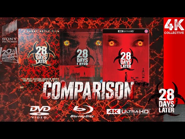 28 Days Later 4K UltraHD Blu-Ray Video Comparison To Blu-Ray and DVD