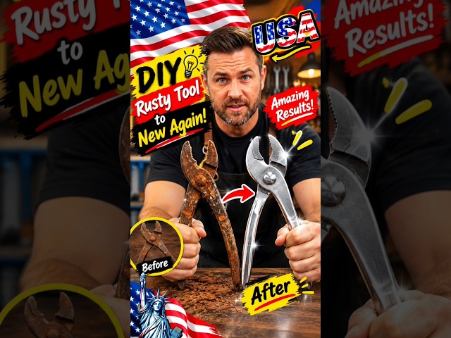 He Turned a Rusty Tool Into a Brand-New One! 😱🔥 | Amazing DIY Restoration