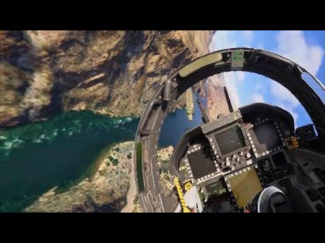 MSFS24 Beta - First Flight Canyon Run - PS5Pro PSVR2