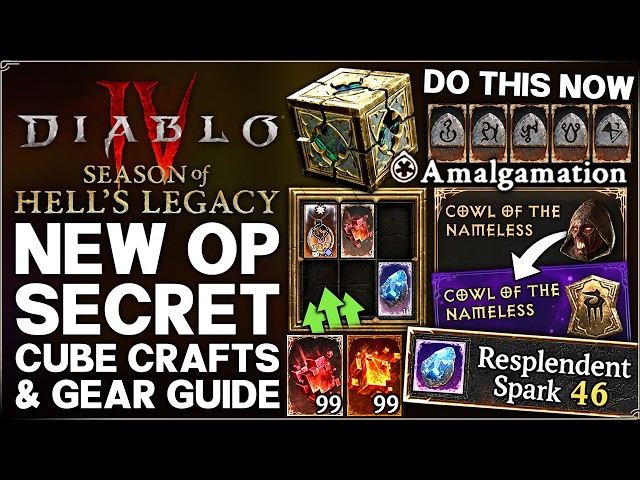 Diablo 4 - New BIG OP Discovery - Easy Mythics, Best Gear & Secret Items - S15 Cube Crafting Guide!