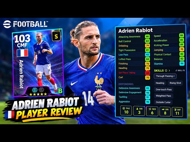 Free  Adrien Rabiot best training guide in efootball 2027 | A.Rabiot training in efootball 27 🔥