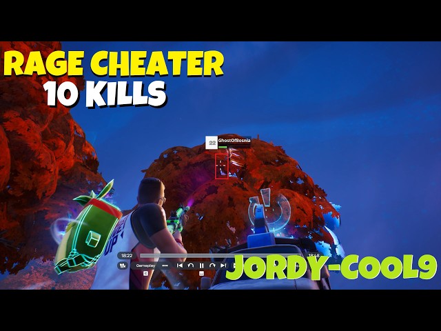 Fortnite - jordy-cool9 RAGE CHEATER 10 KILLS [ ZERO BUILD ]