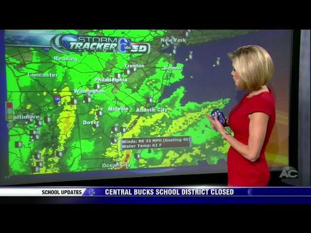 WPVI 6ABC Philadelphia - 11PM News - Hurricane Sandy : "SuperStorm" Coverage - 10.28.12