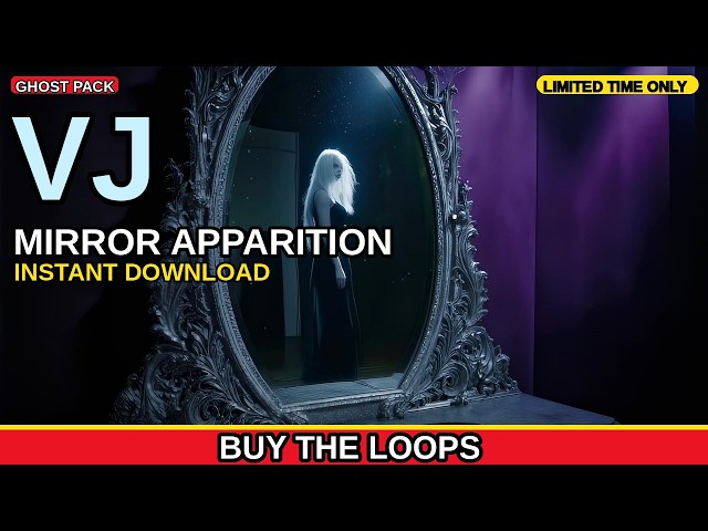 Mirror Apparition Halloween VJ Loop | Ghost Visuals for DJ Sets and LED Walls