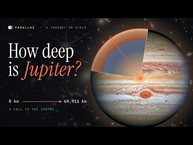 How Deep Is Jupiter? A Fall to the Centre of a Giant