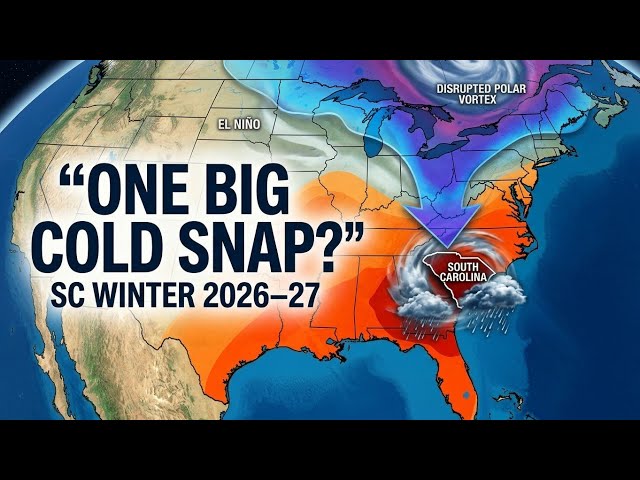🚨 South Carolina Winter 2026–27: El Niño + Polar Vortex Could Bring a Big Cold Snap