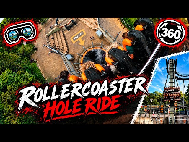 VR 360 POV 🎢 OBLIVION 360° VR POV | Alton Towers | 87.5° Dive Into Darkness!