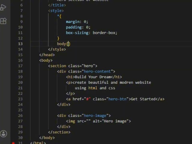 Create a Modern Hero Section Using HTML & CSS! 🔥 | Beginner Web Design
