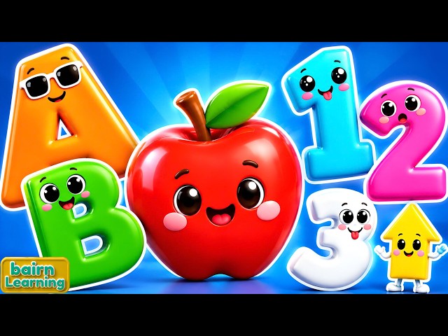 Toddler Learning Videos For 5 Year Olds | ABCs, 123s Shapes, and Nursery Rhymes