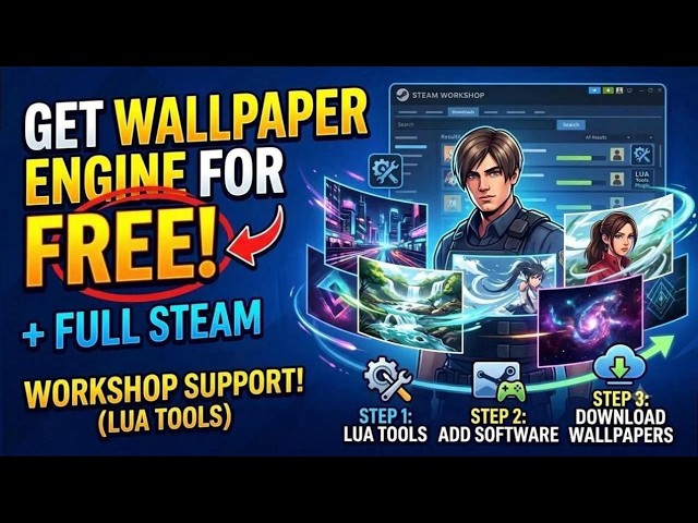 Wallpaper Engine Free Tutorial (100% Working Steam Workshop)