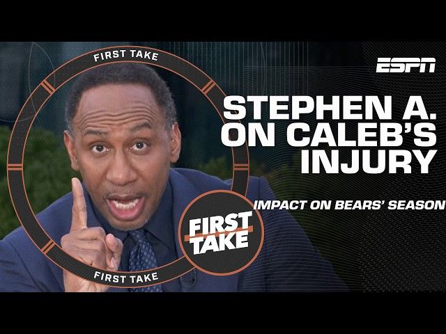 'No Caleb Williams, no Chicago Bears relevancy! 😮 - Stephen A. on the QB's injury | First Take