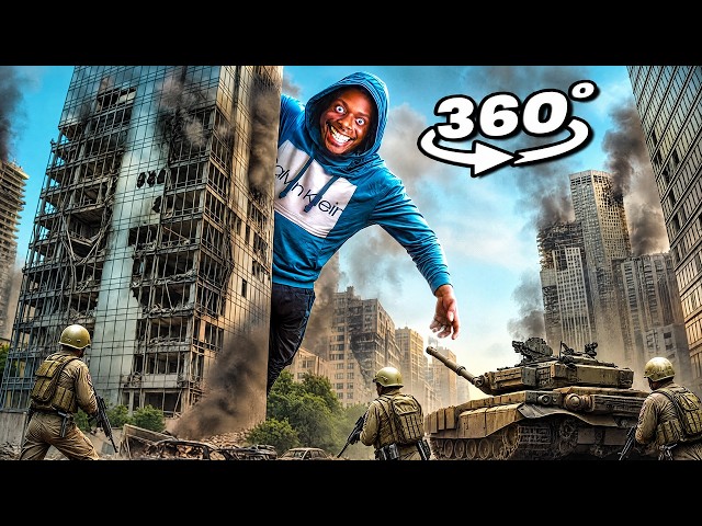 360° Giant 61 Meme | City Under Siege (Scary VR 360° Video)