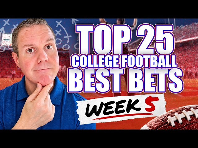 College Football Week 5 TOP 25 Picks & Predictions | Steve Merril