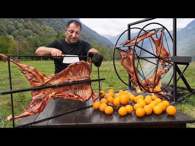 This Ferris Wheel Grill Makes Meat SUPER Juicy And Smoky!🔥