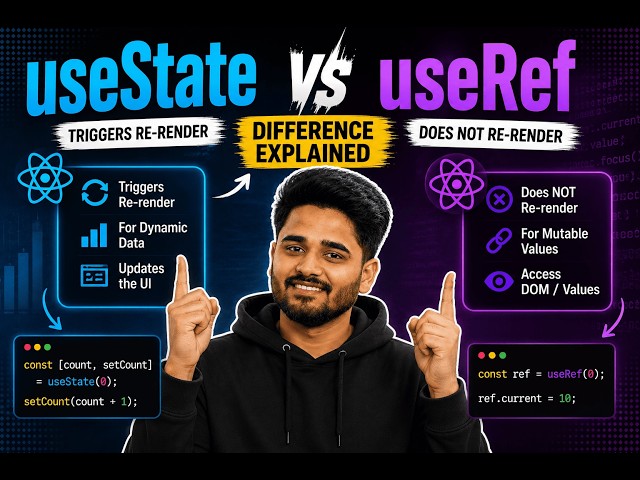 useState vs useRef in React ⚛️ | What’s the REAL Difference?