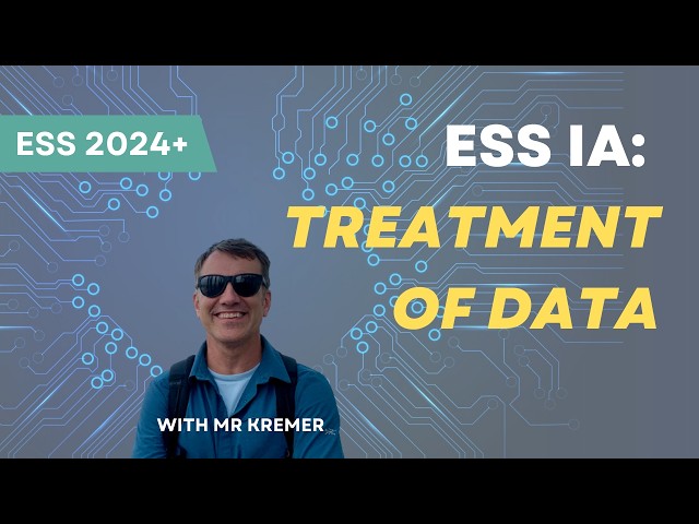 IB ESS Internal Assessment Criterion D Treatment of Data