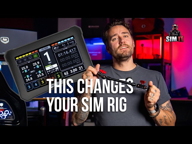 Rearrange Your Whole Sim Rig In Under 2 Minutes | Printed Sim Racing SnapLink + 6.8" Dash