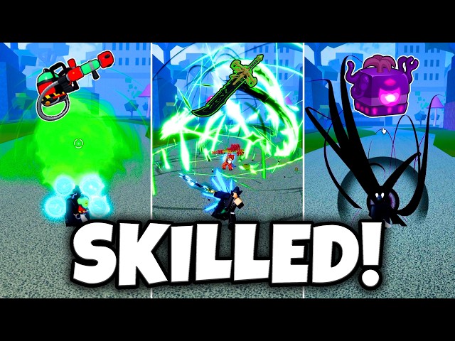 I Used 3 SKILLED BUILDS To PvP In Blox Fruits...