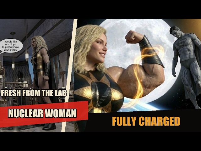 Nuclear Woman: She Takes All The Power | FMG Muscle Growth Comic | 3DMuscleComics