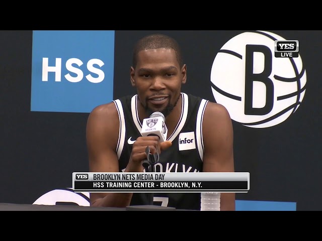 Kevin Durant introduced by the Brooklyn Nets