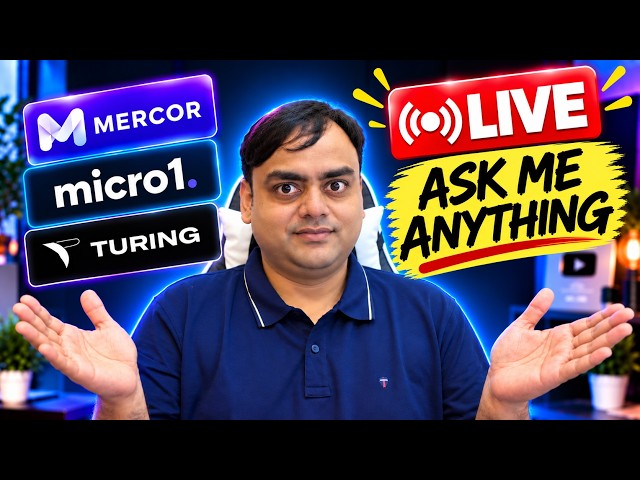 Live Remote AI Jobs Q&A | micro1, Mercor & Turing
