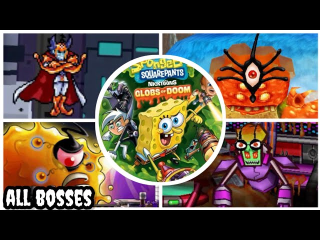 SpongeBob SquarePants Featuring Nicktoons: Globs of Doom [ DS ] - all bosses + ending