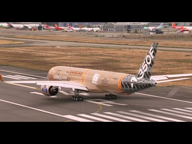 A350F takeoff