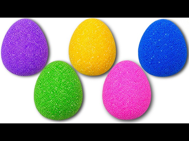 Learn Colors and ABC with Surprise Foam Eggs | Preschool Toddler Learning Video