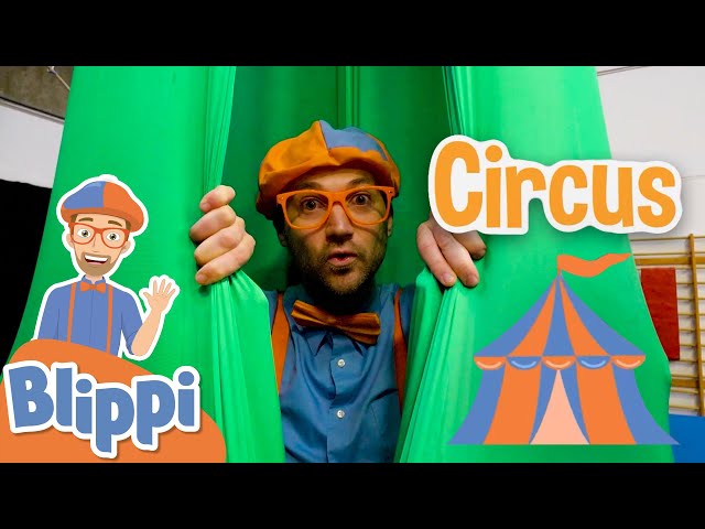 Blippi Goes To Circus School | Blippi Learns Tricks at the Circus Center | Educational Videos