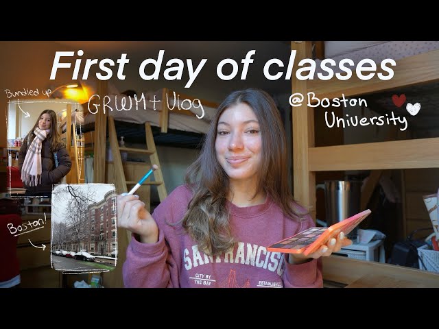 FIRST DAY OF COLLEGE @ Boston University *freshman year*