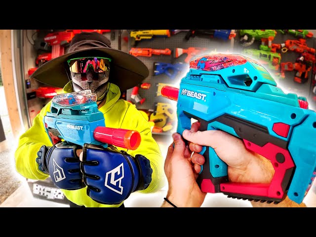 The NERF MR BEAST GEL FIRE BLASTER!