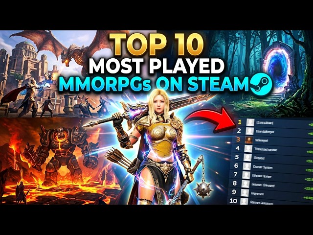 Top 10 Most Played MMORPGs on Steam | Best MMOs in 2026
