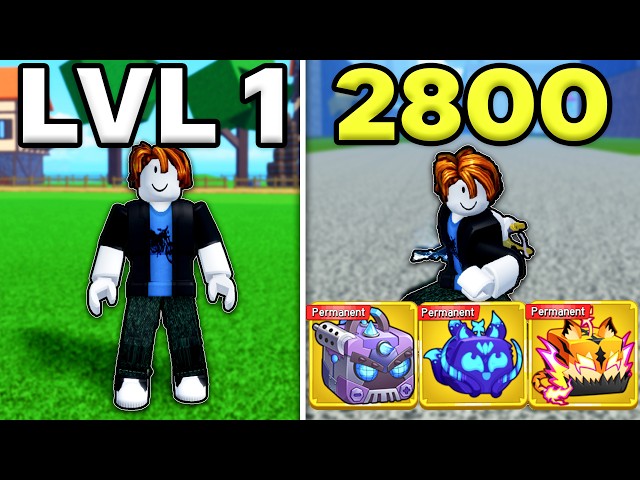 Noob to MAX but PAY TO WIN in Blox Fruits