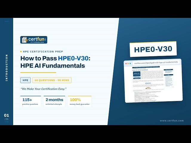 HPE0-V30 Exam Questions: 5 Solved | HPE AI Fundamentals Syllabus